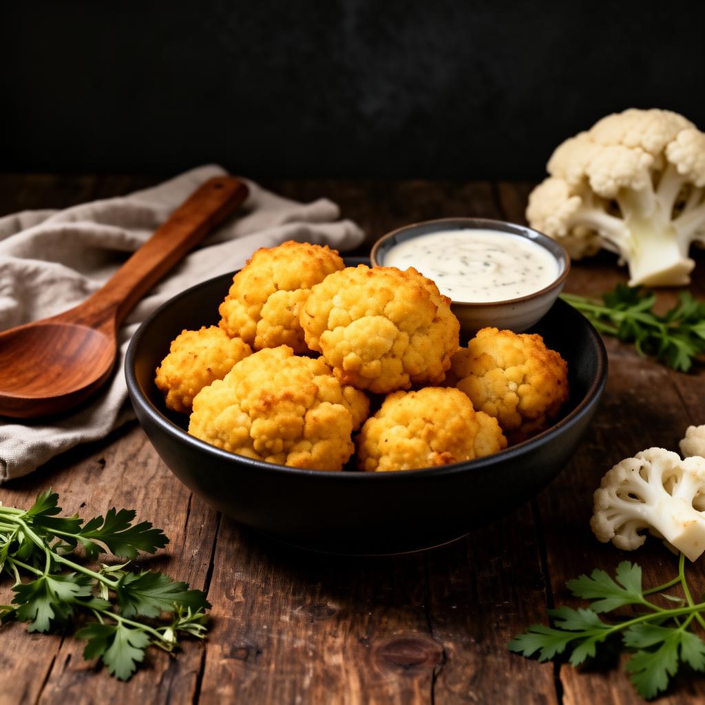 Bloemkoolnuggets uit de Airfryer